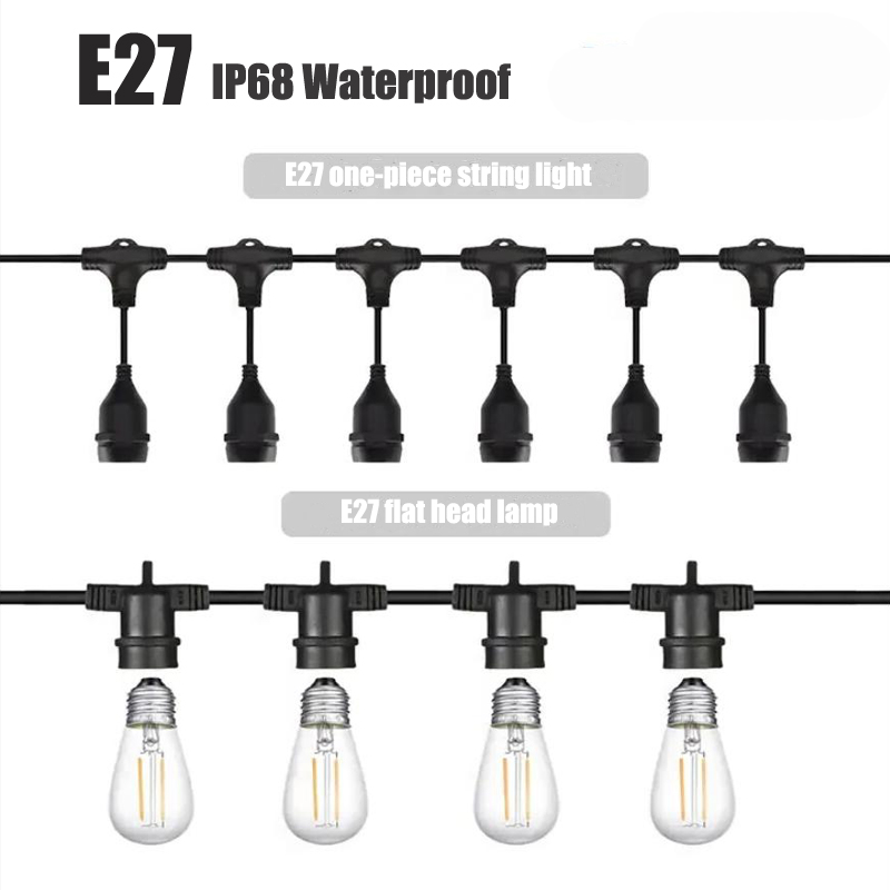 Outdoor Power Strip Weatherproof - Наружная Резьбовая Налобная лампа E27, водонепроницаемый